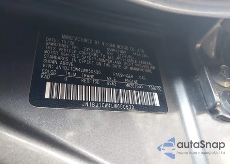 2020 Nissan Rogue Sport Sv Awd Xtronic Cvt z USA, uszkodzony, nr VIN JN1BJ1CW4LW650630